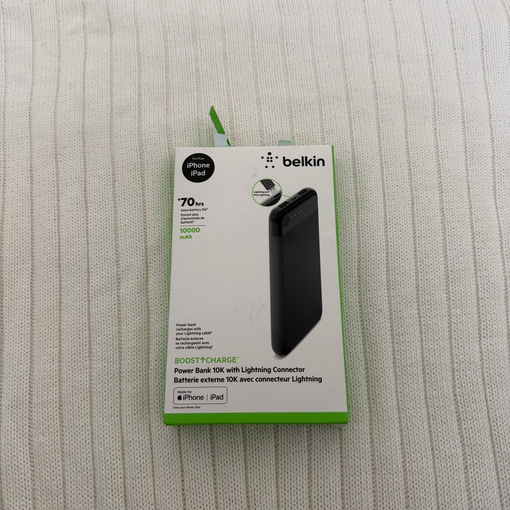 Belkin Boost Charge Power Bank 10K Lightning Connector Black